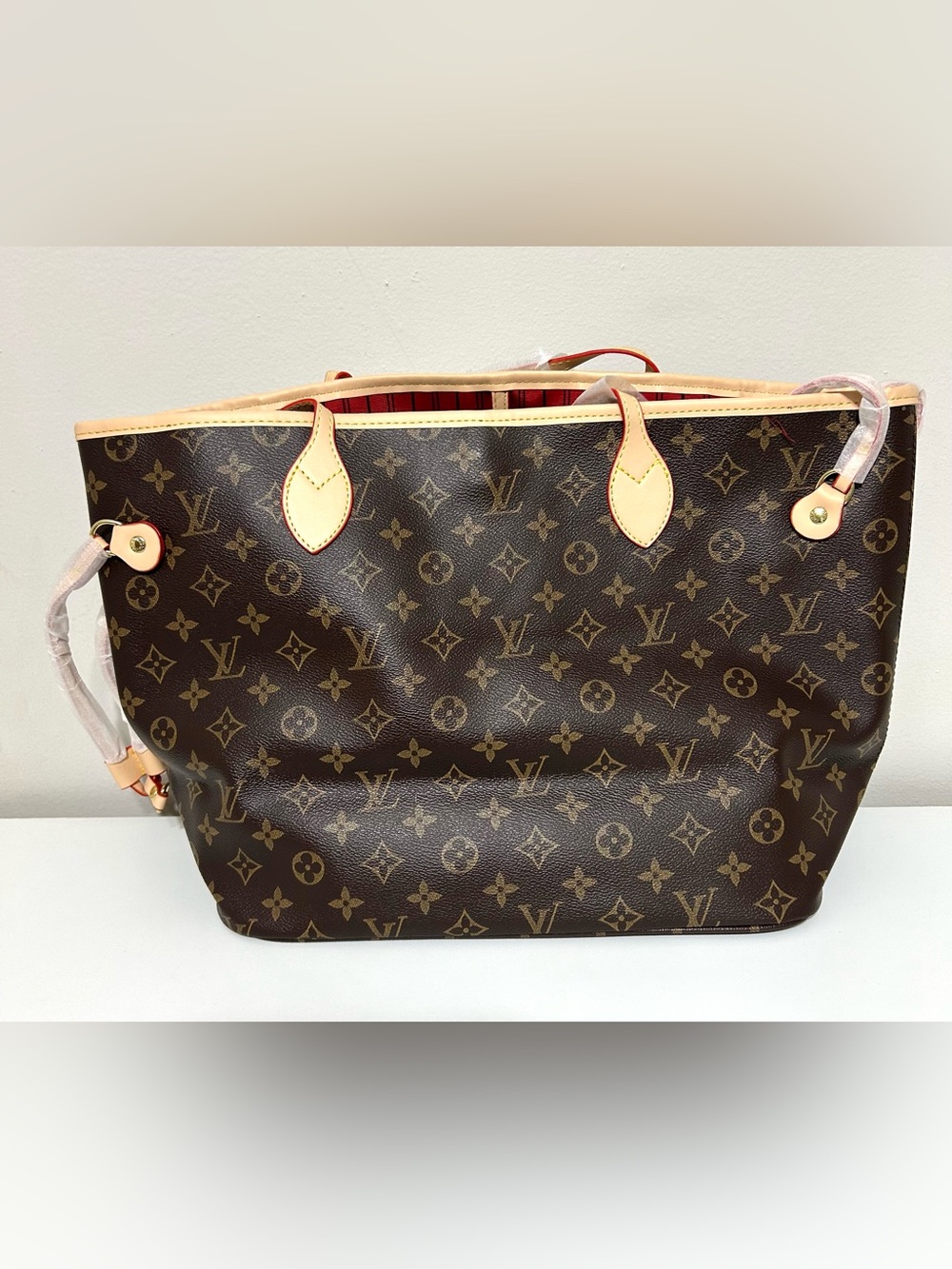 Large Tote Monogram Bag with Wristlet - Picture 4 of 16